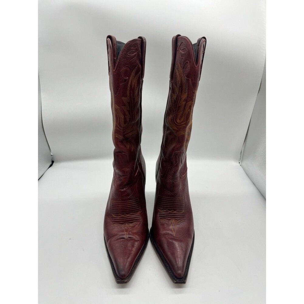 Charlie 1 Horse Lucchese Women's Red Brazilian Leather Western  Size 8  B - Picture 2 of 16